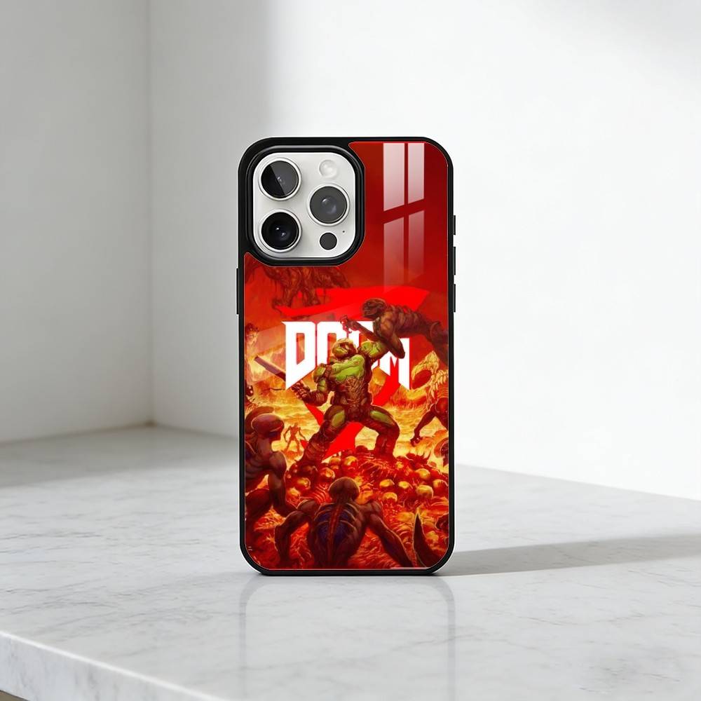 Game D-DOOM Printed  Phone Case For iPhone17,16,15,14,13 Plus,Pro Max Magnetic For Magsafe Wireless Charging