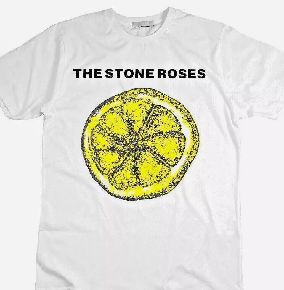 The Stone Roses T-shirt Lemon Logo smiths oasis waterfall adored vintage cure W2 4XL