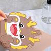 Anti Odor Floor Drain Pad Cartoon Shower Drain Cover  for Bathroom Hair Collection