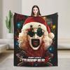Terrifier 3 Weihnachtsmann Decke Der Clown Plüsch Vintage Warme Überwurfdecken für Tagesdecke Frühling/Herbst
