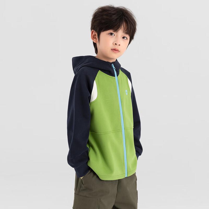 Duo Duo Jia Boys  Spliced Hooded Knit Cardigan 160