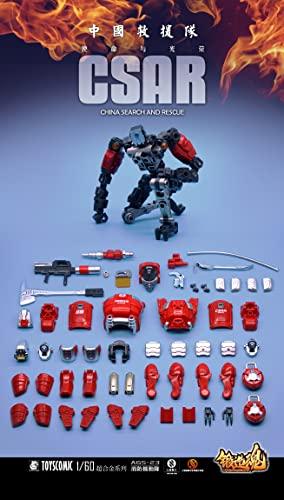 TOYSCOMIC FORGING SOUL Series AGS 23 CV Type 39 Fire Department Mobile Unit 1/60 Scale Alloy, ABS, and PA Pre-painted Complete Figure