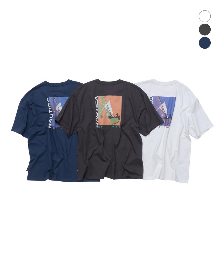 NAUTICA Sailing Vertical T-Shirt (3 Colors) Nts5686