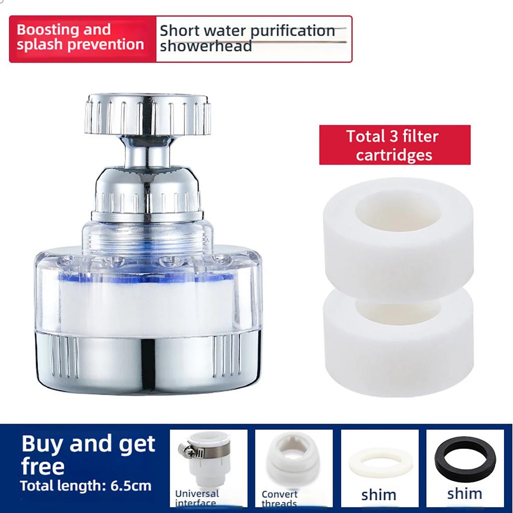 360 Degree Rotating Sink Filter Pressurized Faucet Aerator Extender Universal Bath Faucet Connector Bathroom Kitchen Accessories