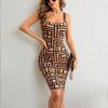 Women's New Summer Slim-Fit Printed Casual Strap Dress