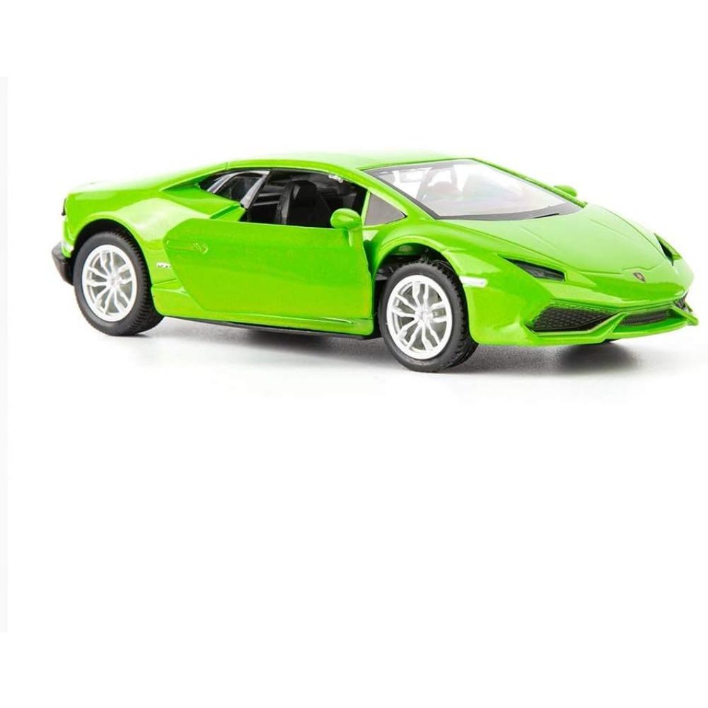 

Модель автомобиля Lambo Huracan в масштабе 1/36, игрушечная машинка из цинкового сплава для детей, игрушечные машинки с инерционным механизмом для малышей, мальчиков и девочек, подарок 1/36-Size:12.5*5.5*3cm зелёный