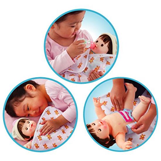 Popo-chan Doll, Toddler Popo-chan Debut Set, Includes 3 Childcare Items