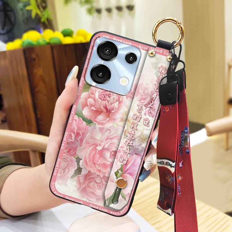 Elderly Lady Durable Phone Case For UMIDIGI G9 5G/Note9 5G For Mom Waterproof Kickstand Phone Holder Ring Back Cover
