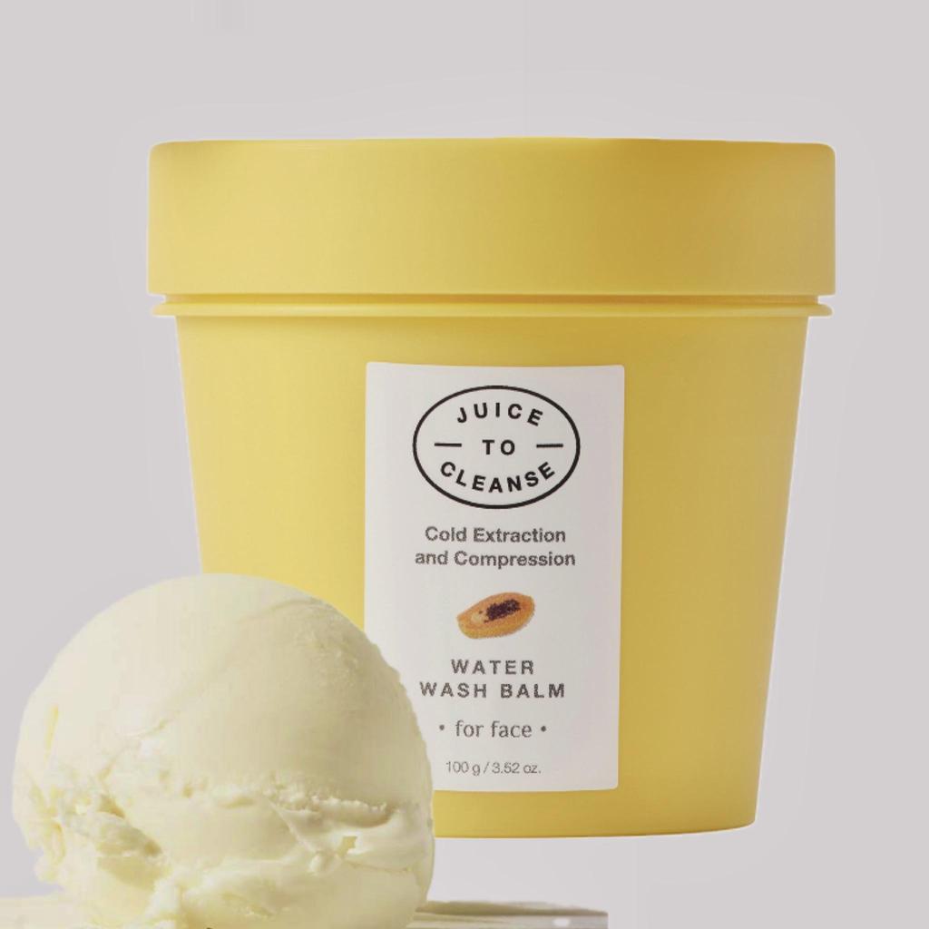 JUICE TO CLEANSE Water Wash Balm 100g/Cold Extraction and compression/Cleansing Balm