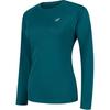 Asics Womens Reflective Night Vision Pullover Crew Neck Long Sleeve T-Shirt Women Tops Gem-Green 2012D025-301