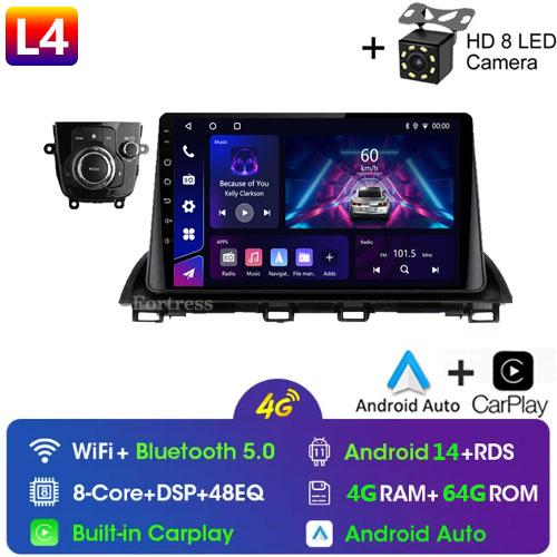 For Mazda 3 Axela 2013 - 2018 2 Din Android Car Stereo GPS WIFI FM Navigation Multimedia Video Player Head Unit Autoradio Radio