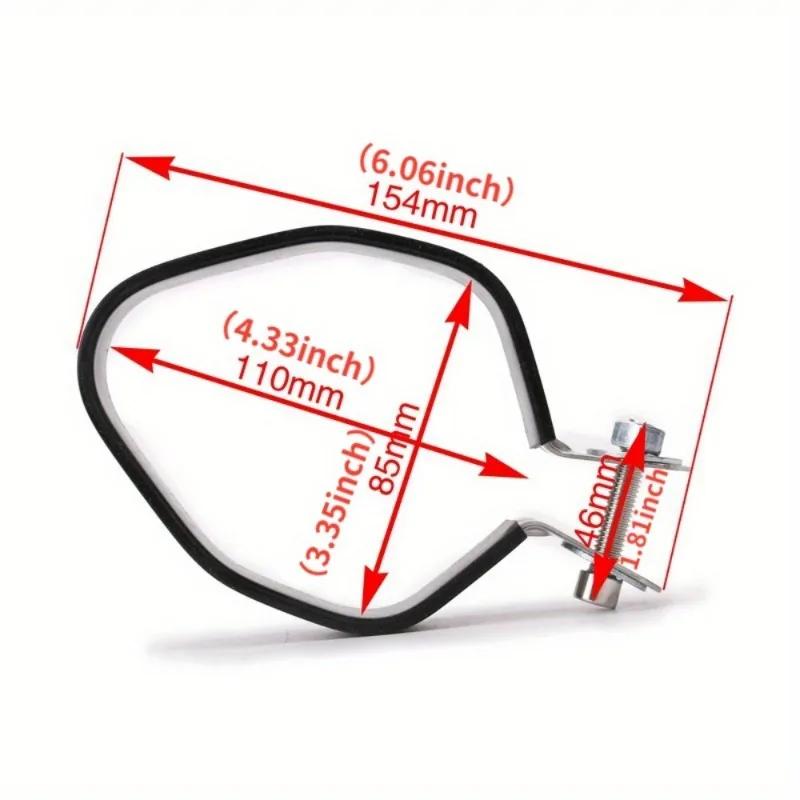Motosiklet Egzoz Karbon Fiber Susturucu Kelepçe Sabit Halka Braket Paslanmaz Çelik Jig