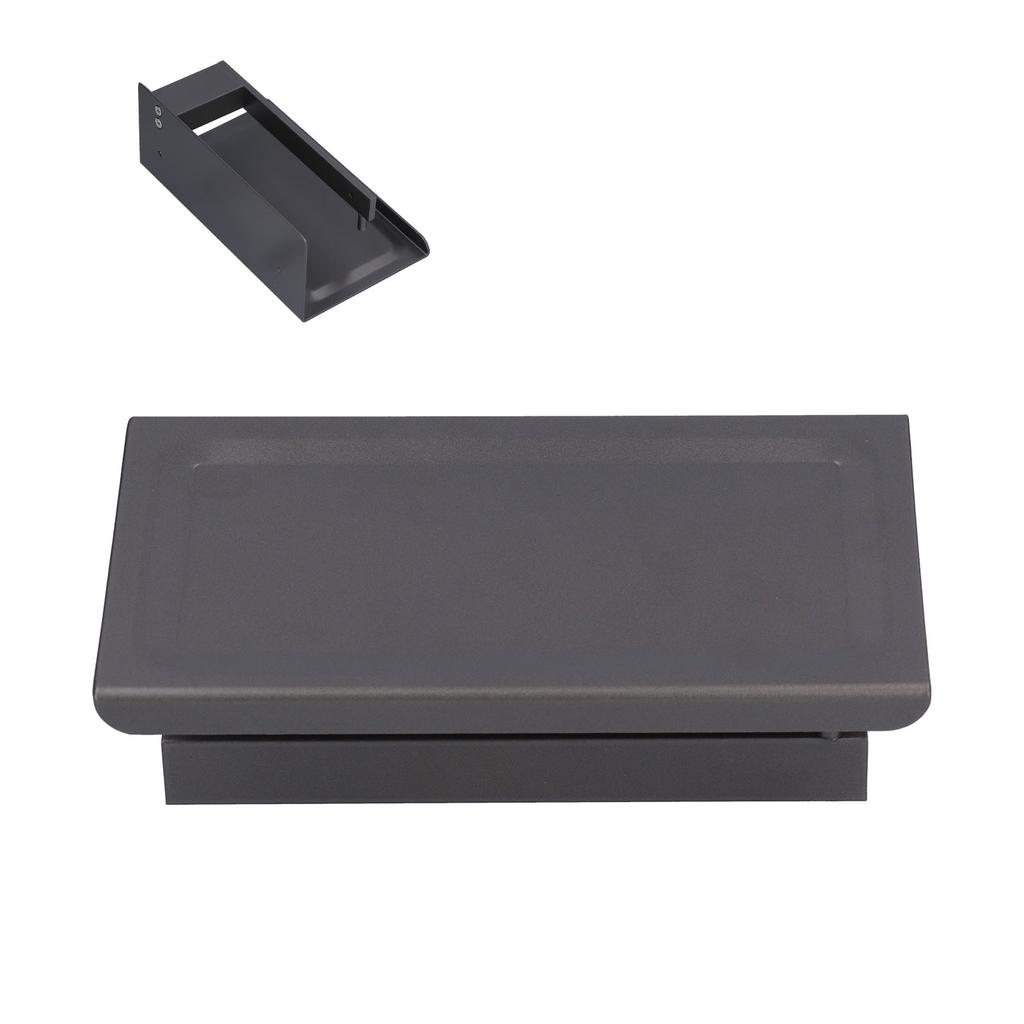 Toilet Paper Holder Aluminium Alloy Anti Rust Bathroom Phone Holder Gray Widen Punch Installation