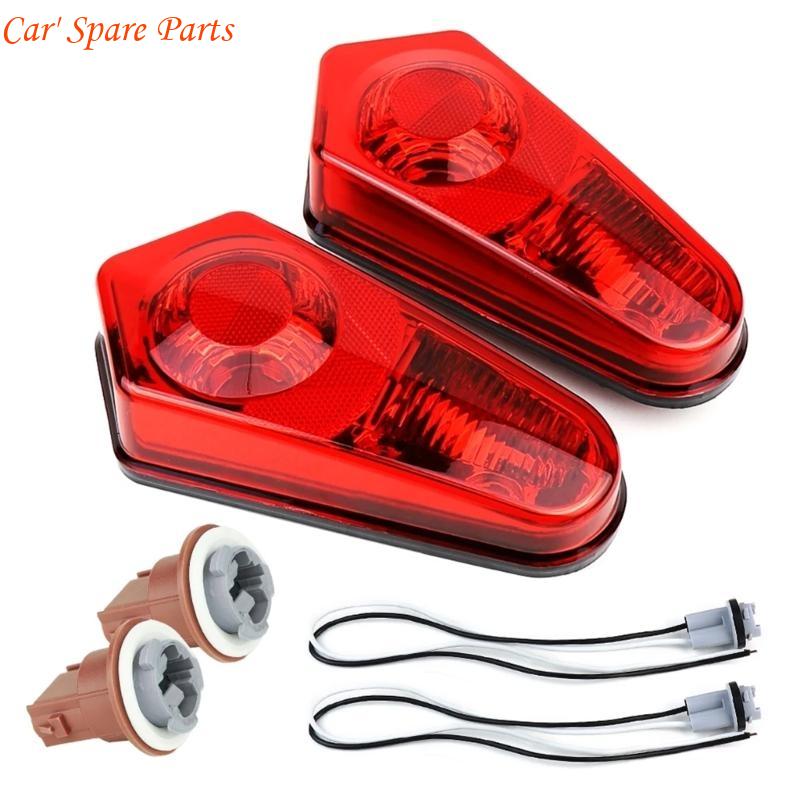 

Y4UA 1 Pair Waterproof Brake Light LED Tail Stop Lamp Replacement Accessory for 500 красный