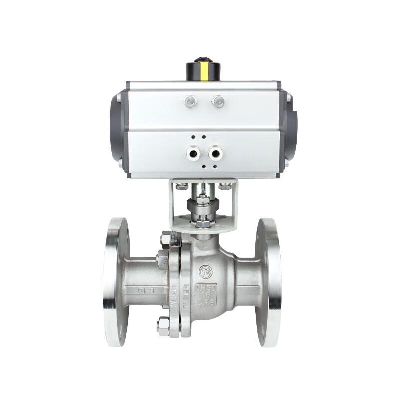JINGXINGONG Q641F-16P Pneumatic Stainless Steel Flange Ball Valve