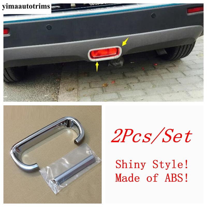 Front Rear Fog Light Frame / Tail Brake Lamp Decoration Cover Trim For Suzuki Vitara Escudo 2015 - 2018 ABS Chrome Accessories
