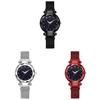 Starry Surface Ladies Watch With Quartz Movement And Metal Strap For Casual Wear And Gift