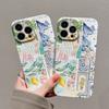 Creative Pattern Phone Case for iPhone 17 16e 16 15 14 13 12 11 Air Pro Max XS XR XSMax 6 7 8 Plus Glossy Film Hard PC Cover