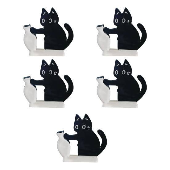 3/4/5/6Pcs Cat Whiskers Holder Refrigerator Magnet Cats Hair Miniature Vase Collector Container Pet Memorial Keepsake Decoration