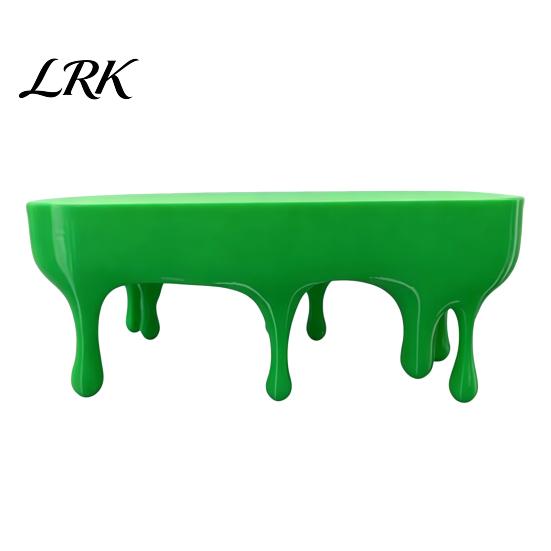 Black Floating Shelf Melting Dripping Wall Shelf, 3D Printed Fun Creative Decor Display for Home Storage Living Room