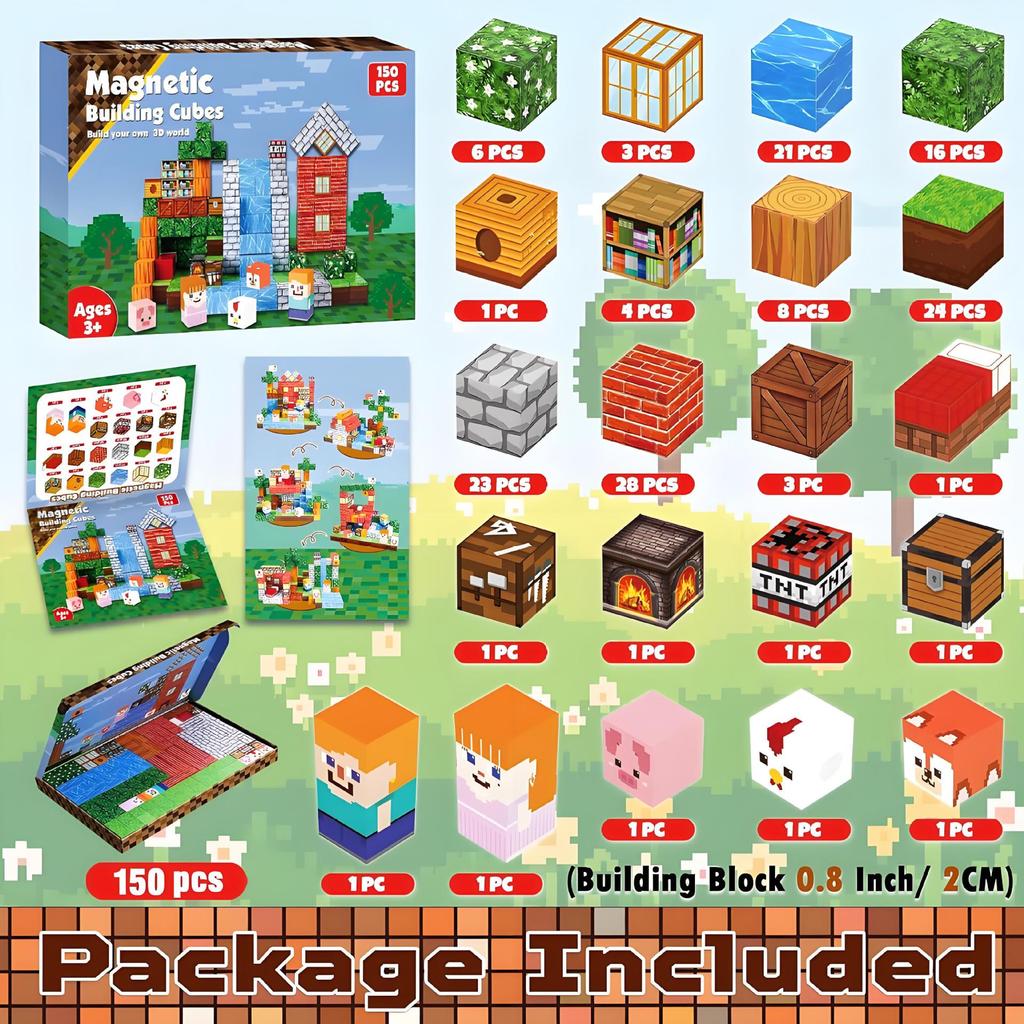 Magnetic Unicorn Building Blocks Assembly Toy Set
