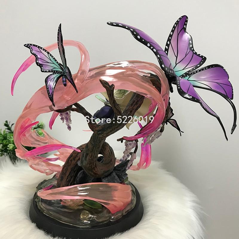 Action Figure Gk Kochou Shinobu Anime Figure Demon Slayer Kochou Shinobu Kanroji Mitsuri Figurine Model