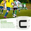 Captain Armbands for Soccer Adjustable Football Basketball Player Arm Bands Nylon Elastic "C" Bands Team Sports Accessories for Adults Youths