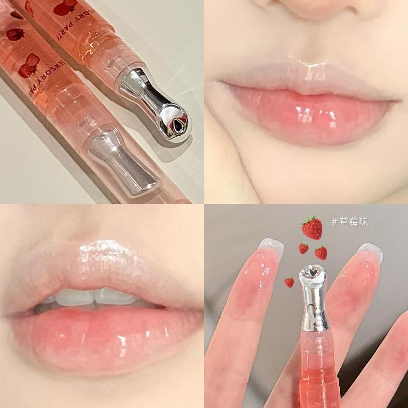 Rotary Small Iron Lip Gloss Moisturizing Hydrating Lip Oil High Gloss Lip Balm
