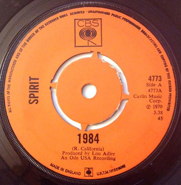

7-дюймова платівка SPIRIT - 1984 4773 CBS 1970 Великобританія Рок Б/в