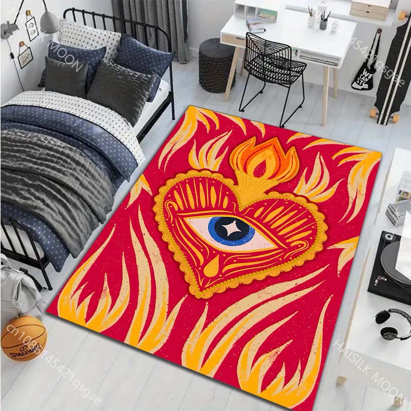 17 Styles Witchy Eye Painting Carpet for Living Room Bedroom Sofa Doormat Decor Sofa Table Area Rug Non-slip Floor Mat