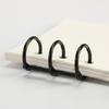 A6/A5 3-Hole Metal Loose-Leaf Binder Clips with Detachable Rings for Paper Binding