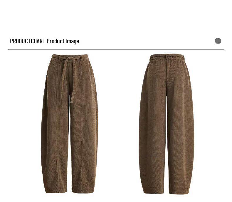 European Women’s Wide-Leg Velvet Pants: Casual Korean Style, Versatile & Floor Length for Spring-Summer 3XL