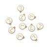 10Pcs Metal Enamel English Letters Charms Pendant For DIY Jewelry Making Necklace Bracelet Accessories