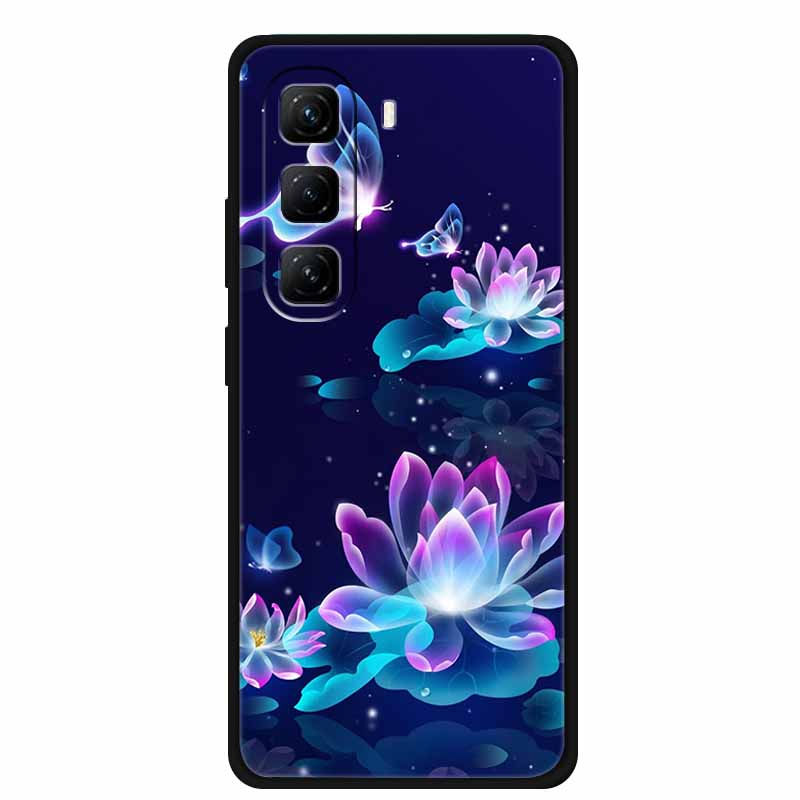 For Infinix Hot 60 Pro+ Case Cool Cartoon Soft Silicone TPU Black Cover For Infinix Hot 60 Pro Plus ShockProof Phone Case X6886