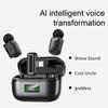   Wireless Lavalier Microphone AI Noise Reduction AI Voice Changer   Mic for Video Recording