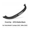 Front Fog Lamp Spoiler for Tesla Model Y Juniper 2025+ Front Bumper Wind Knife Spoiler Trim ABS Car Modification Accessories