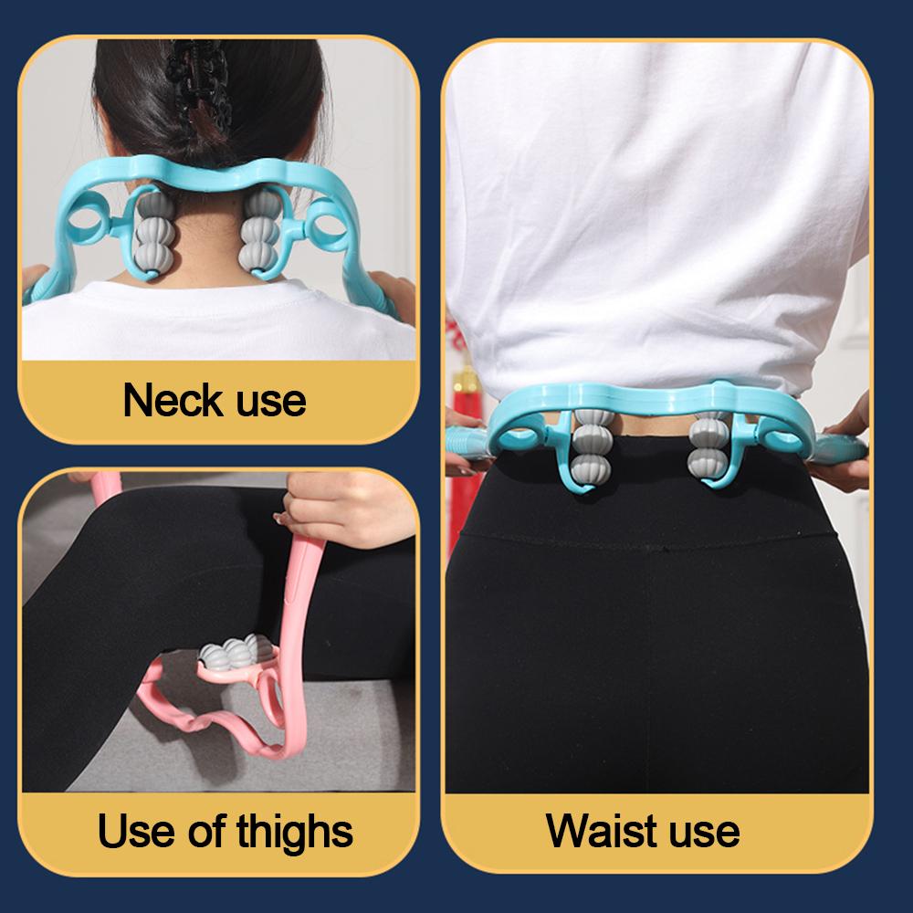 Roller Tool Cervical Spine Massager Relax Your Neck for Pain Relief Deep Tissue Neckbud Massage Roller Neck Waist Legs Feet