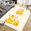 Psyduck Cartoon Flannel Printed Carpet, Home Sofa Decoration for Living Room & Bedroom, Non‑Slip Play Flannel Floor Mat for Game Room