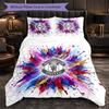 Juego de Cama de 3 Piezas con Patrón del Manchester United Suave Microfibra Funda Nórdica con Fundas de Almohada para Dormitorio