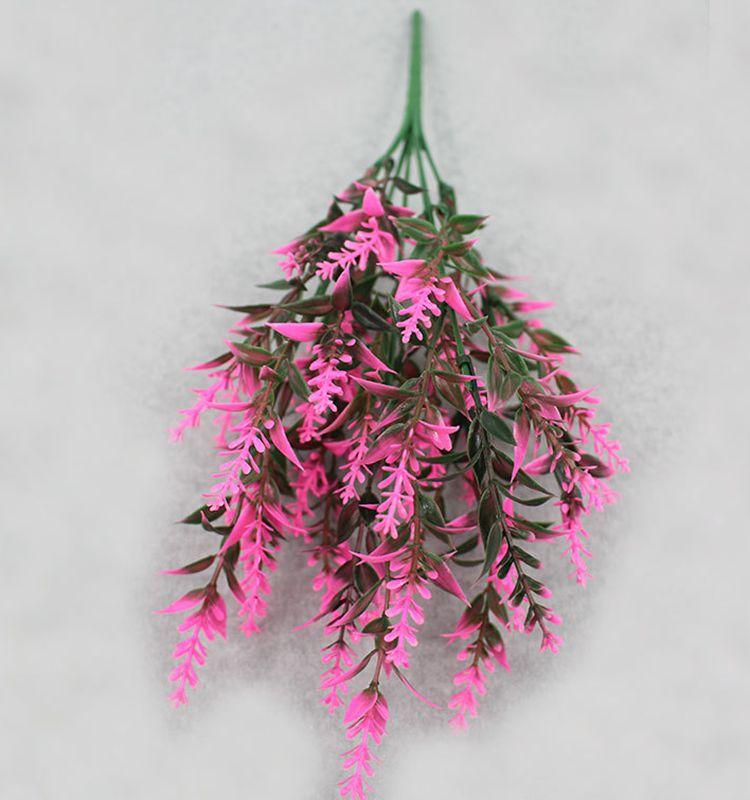 Artificial Flowers Plastic Lavender Grass Wedding Home Garden Vase for Decoration Diy Photography Props Indoor Bonsai Fake Plant