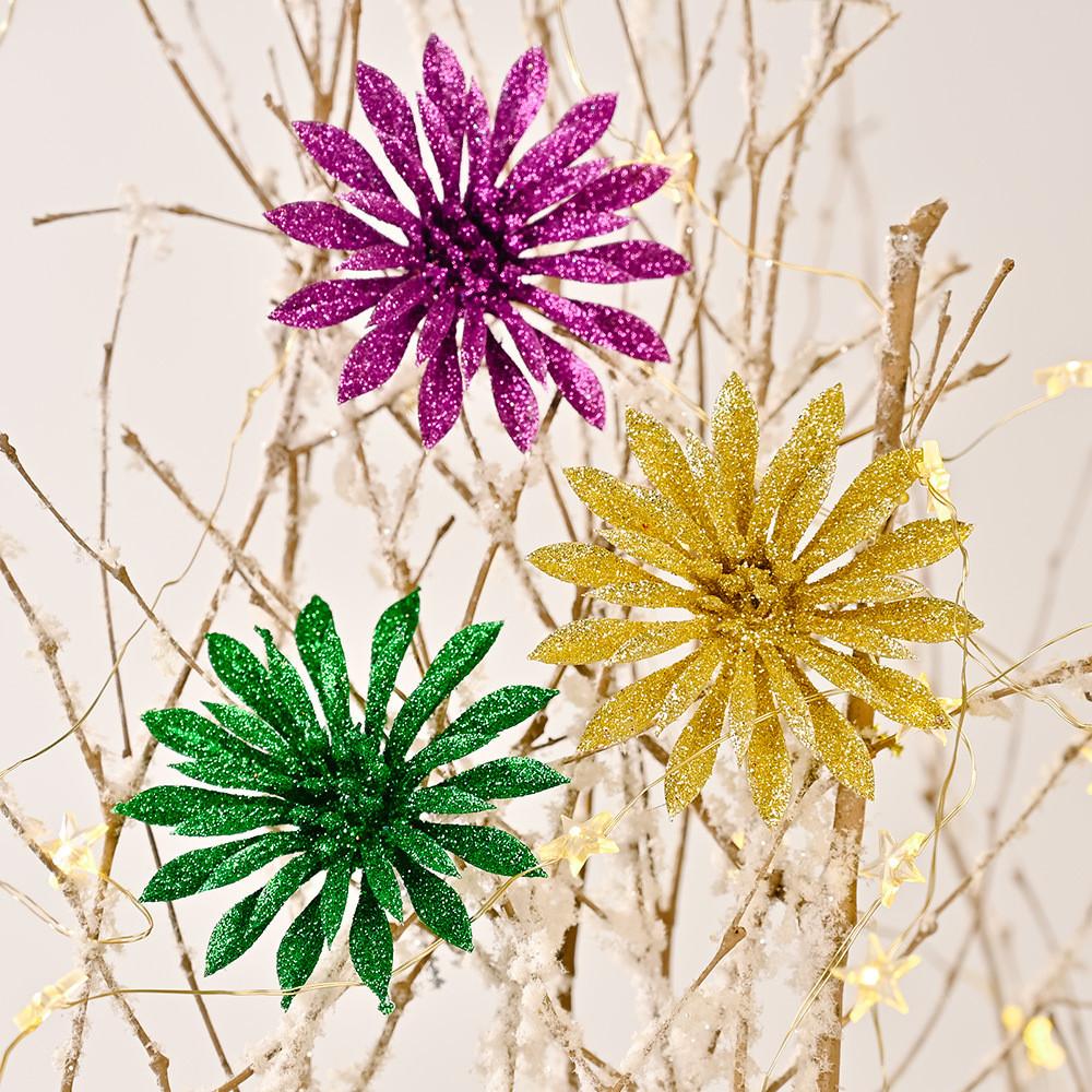 Tree Christmas Colorful Ornaments Set Of Six Realistic Pvc Decorations For Cheer Holiday