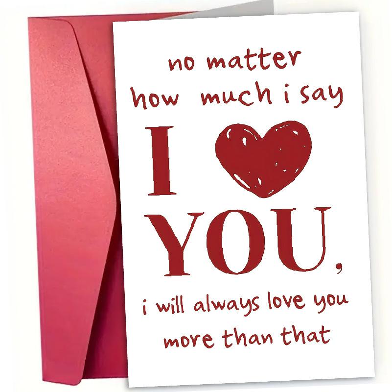 

1 set Valentine s Day Greeting Cards Flower Shops Handwritten Flowers Baking Confession Souvenir Cards Instagram Style 10x15cm червоний