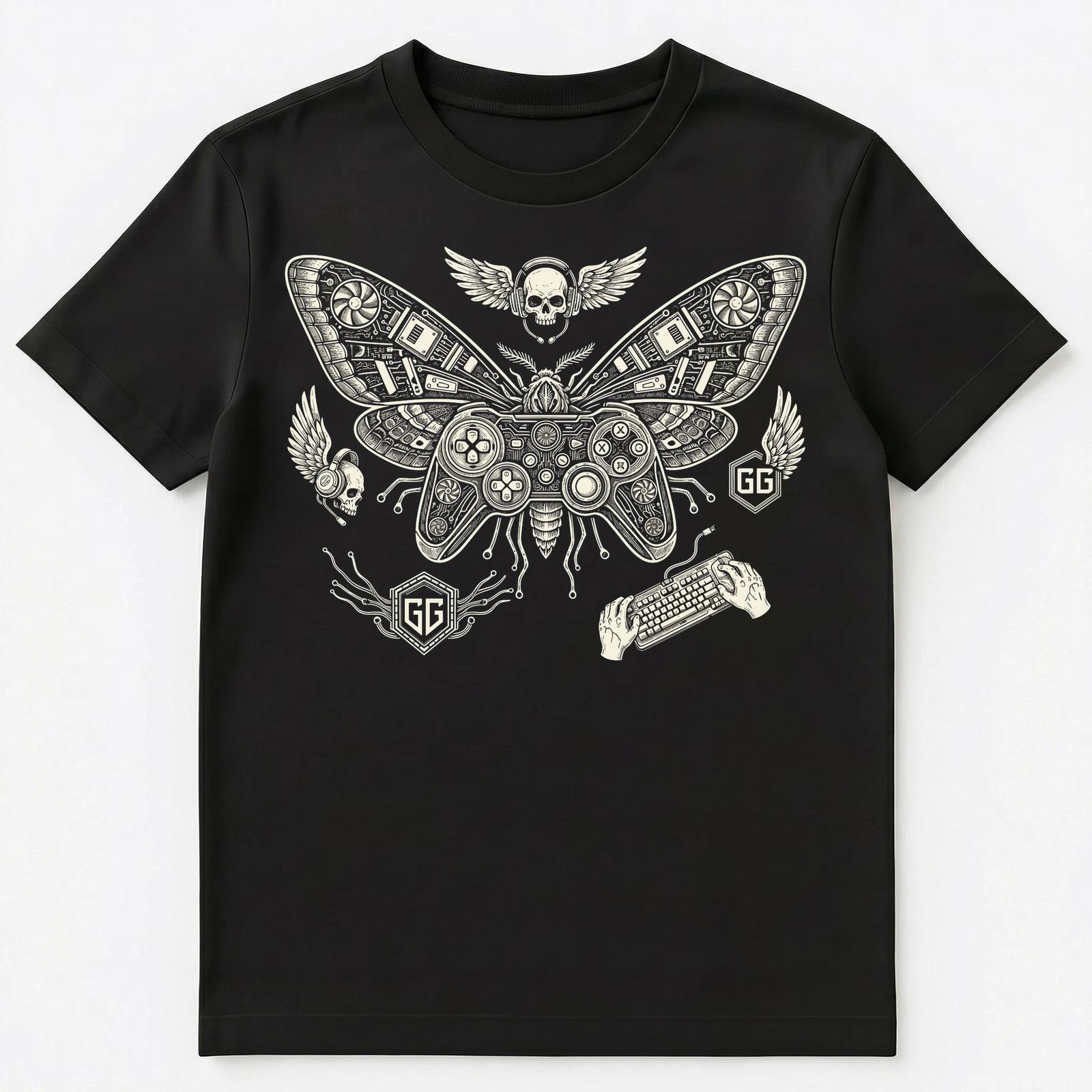 Gamer Enthusiast Cybernetic Controller Computer Gaming Unisex T-Shirt 3XL