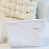 Capacity Large Canvas Cosmetic Storage Bag Embossed Toiletry Bag Storage Travel