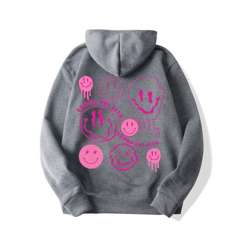 Oversized Womens Hooded Sweatshirt Loose Fit Casual Graphic Letter Print Long Sleeve Top