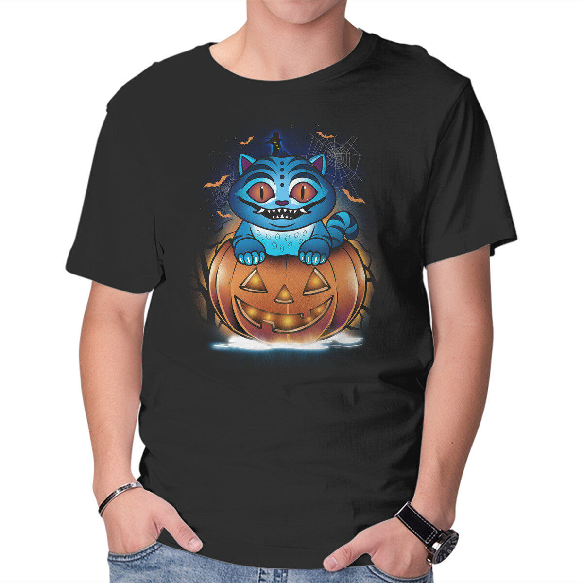 Unisex Crew Neck T-Shirt Derpy Pumpkin Graphic Short Sleeve Casual Tee XXXXL