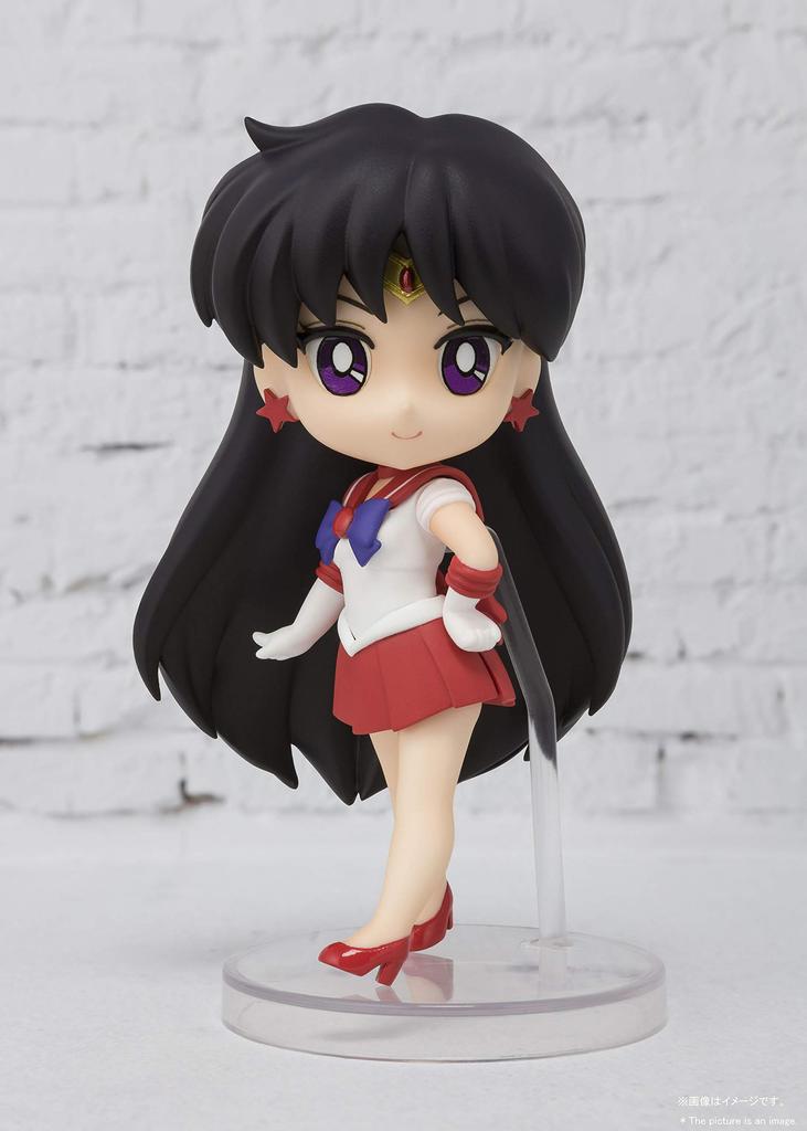 Figuarts mini Pretty Guardian Sailor Moon Sailor Marte Aproximadamente 90mm PVC ABS Pintado Figura Móvel (Edição de revenda) &