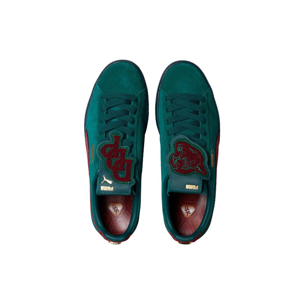 Puma Dapper Dan X Suede Jacquard Print - Varsity Green Unisex Sneakers Intense-Red 390988-02