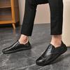 Leisure Flat Shoes Men Ultra-light Classic Driving Shoes Comfortable Soft Leather Shoes Men's Casual Shoes