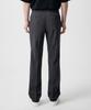 MUSINSA STANDARD [Cooltandard] Semi-Wide Hidden Banding Slacks [Gunmetal]